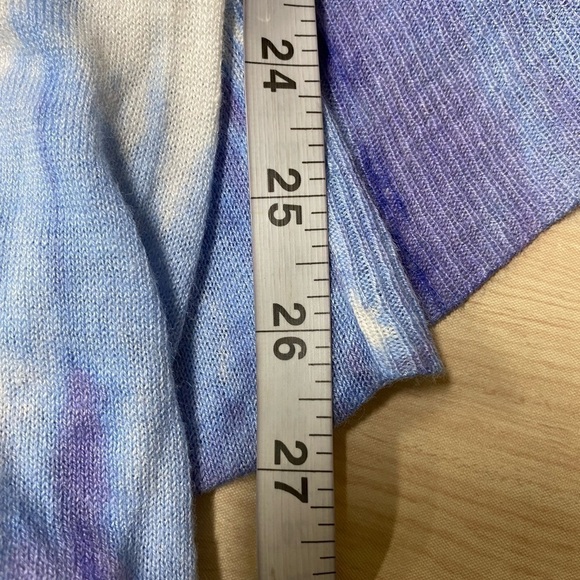 CHICO'S Kelli Watercolor Zebra Print Blue Open Cardigan  Size 0 (S/4) NWT - Picture 5 of 7